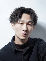 アルファ 新宿(alpha)&nbsp;サーフカール/ 刈り上げセンターパート/ブルーブラック[新宿駅]