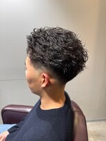 リレーションメンズヘアー(RELATION MEN'S HAIR)&nbsp;スパイキーショートニュアンスパーマ韓国マッシュスペインカール