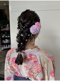 【ももか】んわり編みおろしヘア