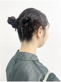 《sheer/氏家》#カチモリ#アレンジ#ヘアセット#タイト#ツイン