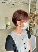 別府ショートボブ顔まわりレイヤーカット髪質改善カラー30代