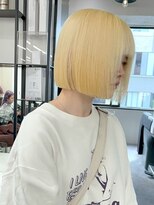 ベレーザ 渋谷神南(Beleza)&nbsp;16825抜きっぱなしブロンドホワイトブロンド韓国ミニマルボブ