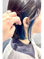 ゼン(ZEEN)&nbsp;【インナーカラー/ネイビーブルー】札幌美容室ZEEN