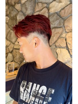 ディープレッド津田沼/メンズパーマ/学割U24/ブリーチ/カラー