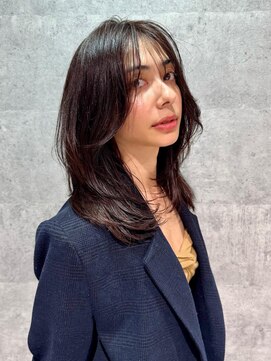 バランス 原宿 表参道(balance) マロンブラウン×ミディアムレイヤー