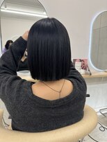 アマトウキョウスマートサロン(AMA TOKYO×Smart Salon)&nbsp;タッセルボブ　透明感ブルーブラック