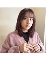 ドルセ(Dulce)&nbsp;暖色ミディアムレイヤーカット大人スタイル