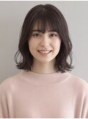 グレージュブラウン×外ハネ