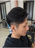 メンズツーブロックショート