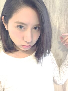 アンフィフォープルコ(AnFye for prco) 『アンフィフォープルコ』黒髪暗髪でも◎女度UP抜け感小顔ボブ☆