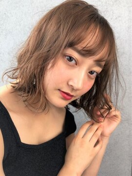 ヘアサロンエム 大宮東口(HAIR SALON M) *シナモンカラー『セミウェットシースルーバング』*