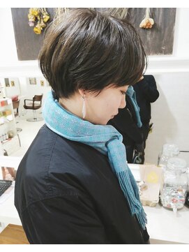 フロート 小阪店(float) アッシュグレー_毛先パーマ ことりベージュ