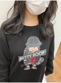 Theo /ハイライト/ 巻き髪風パーマ／ロング