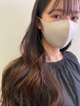 シェノン サントル(CHAINON CENTRE) ミディアム/ショコラベージュ/ボブルフ/カール/ベビーバング