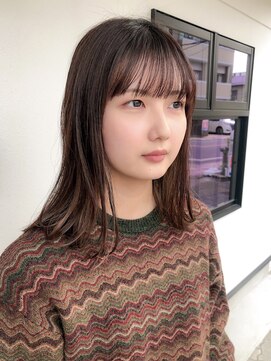 ミヨン 熊本店(miyon) 【miyon】韓国レイヤーカット×暗髪カラー×髪質改善