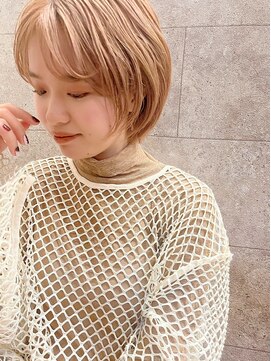 シャトン(chaton) 【chaton】大人可愛い20代30代40代小顔ひし形ショート丸みボブ