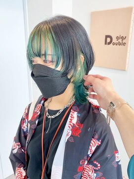 ギグスダブル 栄店(gigs double) ウルフ×グラデーションインナー