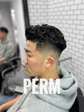 トップバイスリーナイン(TOP by THREE NINE) オールバックパーマ