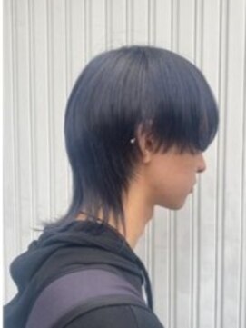 ヘアーショップ エヌアンドエー 越谷店(hair shop N&A) マッシュウルフ×ブルー