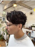 パーマ/オールバック/ニュアンスパーマ/ちさき