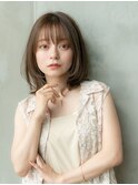 レイヤーボブ似合わせカットワイドバングイメチェン小顔