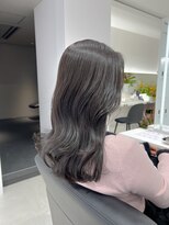 ノーム(NORME)&nbsp;【ツナ】ブリーチなし透明感カラー アッシュグレーカラー