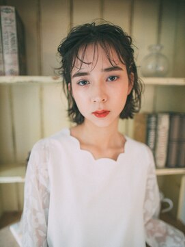 サロン ド ウィズ 西船橋店(Salon de With) アンニュイ外ハネボブ/暗髪/アッシュブラック◎30代40代50代