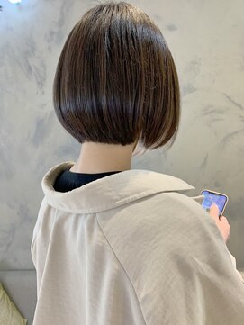 ユニック ウメダ(unique UMEDA) 大人目ボブ+タッセル+梅田ボブ+ブラウンカラー