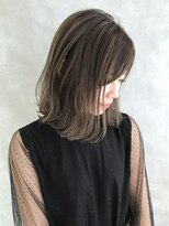 ムウ 難波(MOU)&nbsp;ナチュラルボブルフ黒髪ネビージュ小顔ワンレン20代30代40代50代