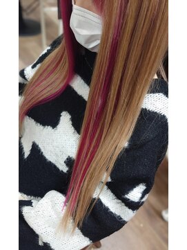 エクステンションシュシュ(Extension chou chou) フェイスフレーミング☆青みpink