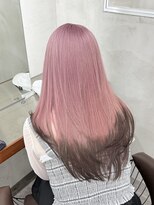 ニコ トウキョウ 渋谷(nico TOKYO)&nbsp;ホワイトピンク/髪質改善/ダブルカラー/ケアブリーチ/20代