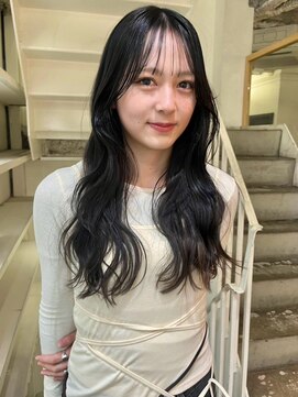 カシェ ナカザキ(CACHE NAKAZAKI) 地毛風カラー/ロングレイヤー/顔まわりレイヤー