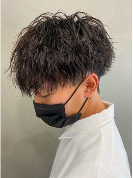 エルマーク 豊中(L-MARK) ツイストスパイラル波巻きパーマスパイラルパーマパーマメンズ