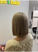 切りっぱなしボブ