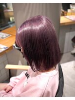 ミエル ヘア 新宿(miel hair)&nbsp;ラベンダーカラー☆ハイトーンボブ　【新宿】