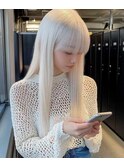 1黒髪ボブルフネビージュ小顔ワンレンダークアッシュ
