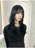 小顔◎ミニウルフ/ホワイトグレージュ/髪質改善/ハイトーン