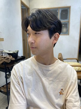 ラボヌールヘアーグレース 門前仲町店(La Bonheur hair grace) 【杉本】ニュアンスパーマ/メンズパーマ/センターパート