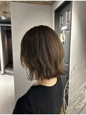 透明感ベージュ×ボブレイヤー