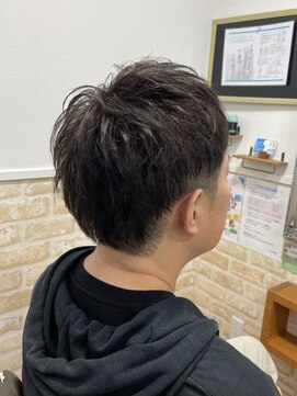 カミケン 黒岩店　kamiken・ メンズショート×アッシュカラー【カミケン黒岩店/福島】