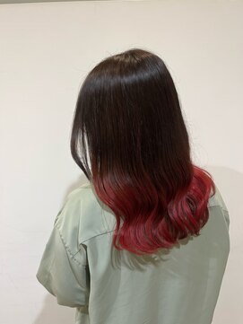 ディフィー 梅田(Defi) 深みのあるレッドグラデーションカラー大阪/梅田/デザインカラー