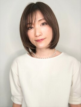 COVER HAIR ACADEMY 北浦和【カバーヘア アカデミー】北浦和西口店【4/6 OPEN(予定)】 斜めバングワンカールストレートミディアムp1北浦和20代30代40代