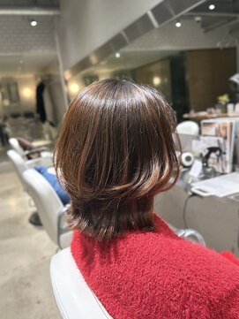 オーガニック リブ 川越(organic+live) ブリーチなしカラー◎春のくびれミディアムレイヤー