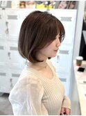 ボブ内巻きボブタンバルモリ韓国ボブ大人ボブ