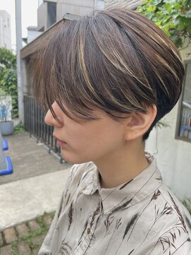 ロッソサンテ(rosso sante) ハンサムショート ハイライト
