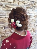 ヘアアレンジ  結婚式 卒業式 成人式  【PLUG】