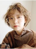 ショートヘア_アースカラーくびれヘアツートンカラー_28952