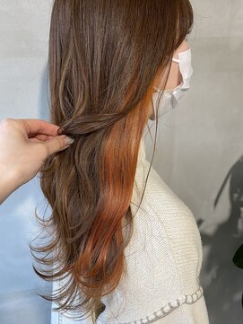 ヘアーサロンウル(hair salon ulu) オレンジピアスカラー