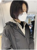 【三ツ井純】前髪レイヤーカット韓国風ボブインナーカラー