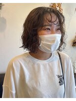 マァロ(malo.)&nbsp;ボブ　ぐるぐるパーマ